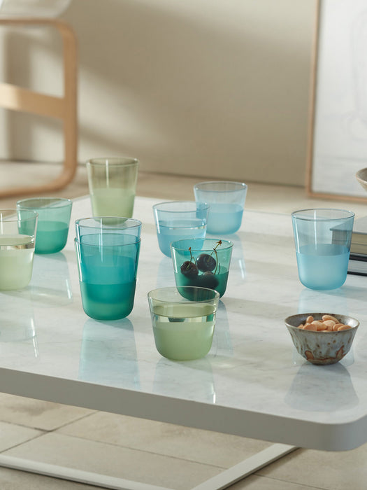 Hand-Painted Tumblers Arc Contrast Set of 2