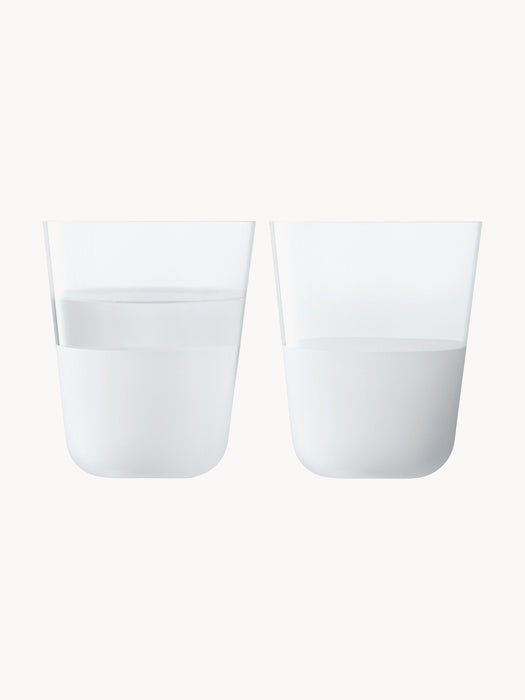 Hand-Painted Tumblers Arc Contrast Set of 2