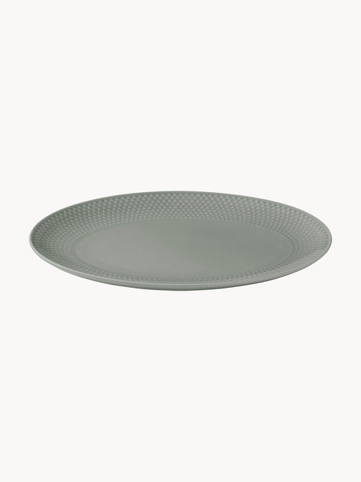 Porcelain Serving Plate Rhombe Earth