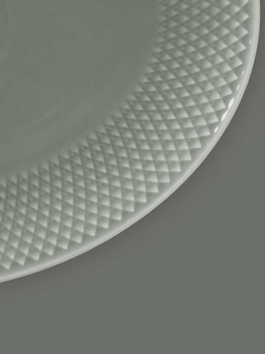 Porcelain Serving Plate Rhombe Earth