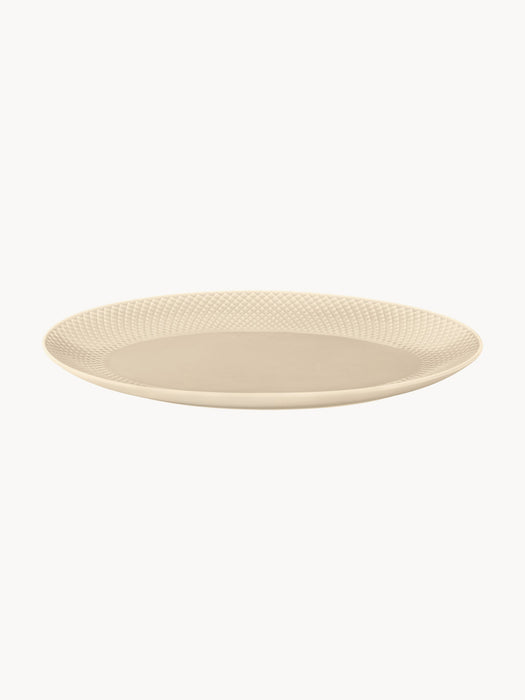Porcelain Serving Plate Rhombe Earth