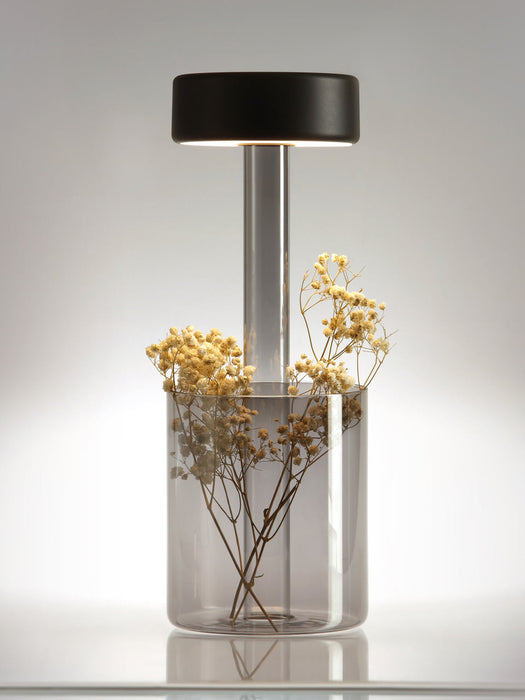 Small Dimmable LED Vase Table Lamp AI Collaboration