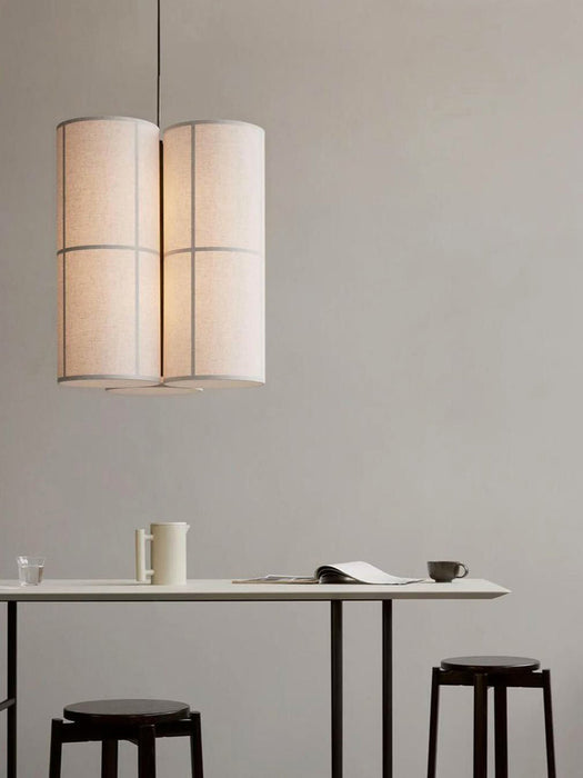 Handmade Linen Cluster Pendant Light Hashira