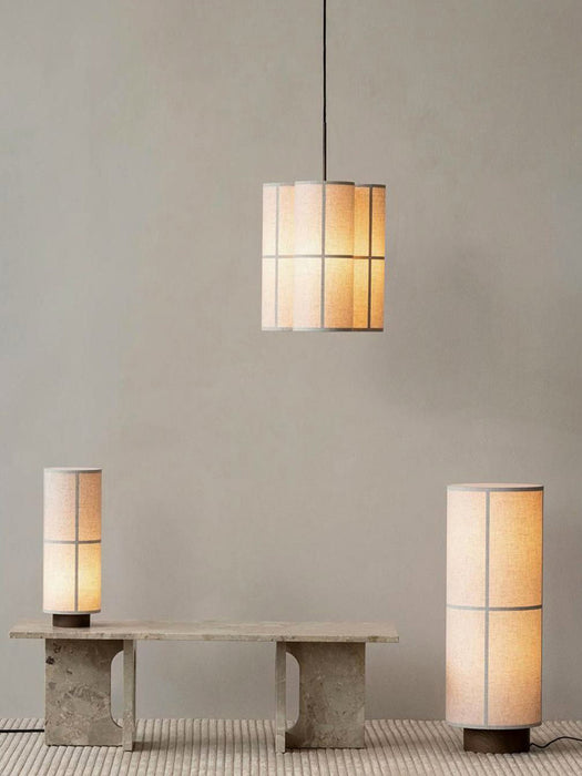 Handmade Linen Cluster Pendant Light Hashira
