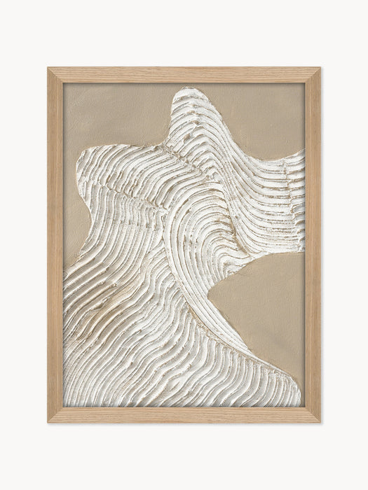 Hand-Painted Framed Canvas Art Raw Shape 3