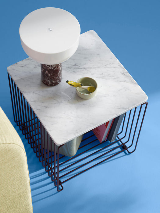 Panton Wire Single Marble Top Panel for Modular Shelf System, W 35 cm