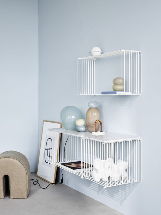 Panton Wire Single Marble Top Panel for Modular Shelf System, W 35 cm