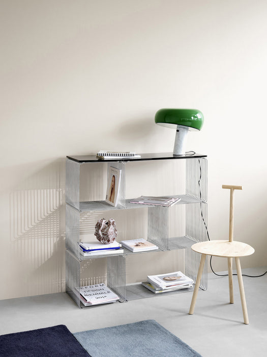 Panton Wire Single Marble Top Panel for Modular Shelf System, W 35 cm