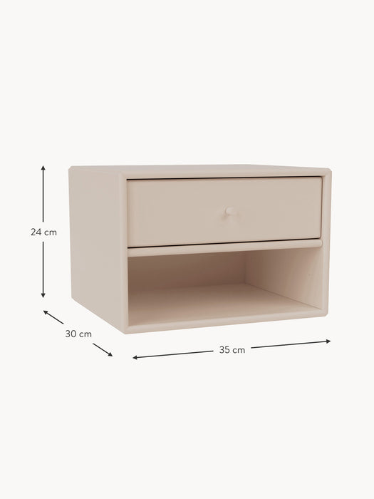 Wall-Mounted Bedside Table Dash with Drawer