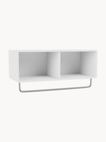 Coat Wooden Wall Shelf with Clothes Rack