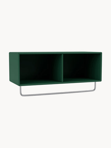 Coat Wooden Wall Shelf with Clothes Rack