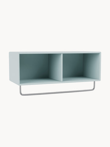 Coat Wooden Wall Shelf with Clothes Rack