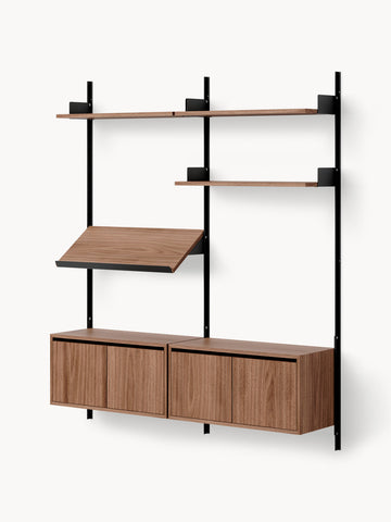 Living Large Wall-Mounted Shelf with Cabinets