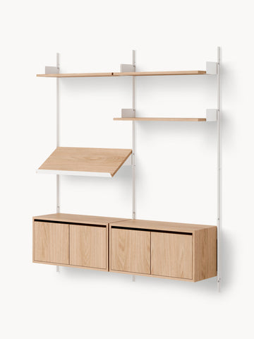 Living Large Wall-Mounted Shelf with Cabinets