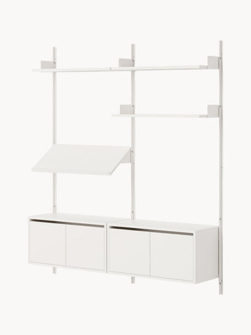 Living Large Wall-Mounted Shelf with Cabinets