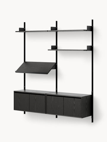 Living Large Wall-Mounted Shelf with Cabinets