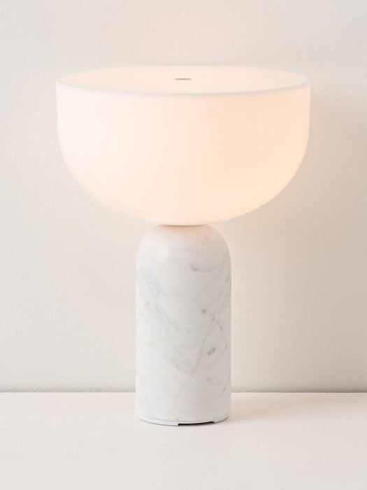 Kizu Small Portable Marble LED Table Lamp, Dimmable