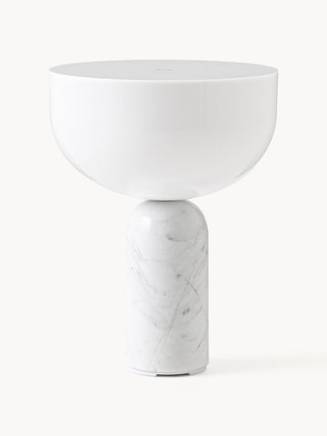 Kizu Small Portable Marble LED Table Lamp, Dimmable