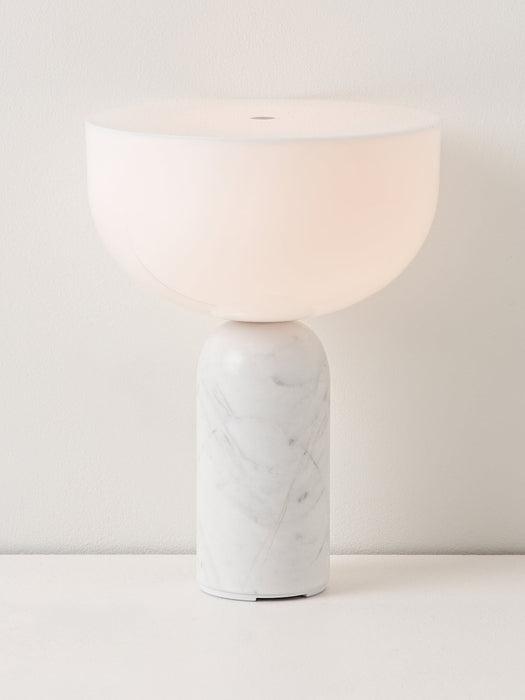 Kizu Small Portable Marble LED Table Lamp, Dimmable