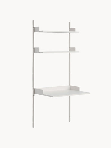 New Works Wall Desk with Shelves