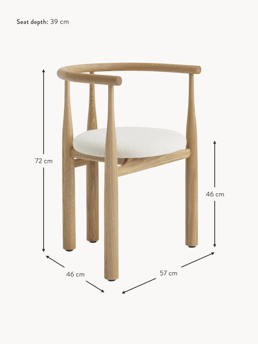 Oak Wood Armchair Bukowski