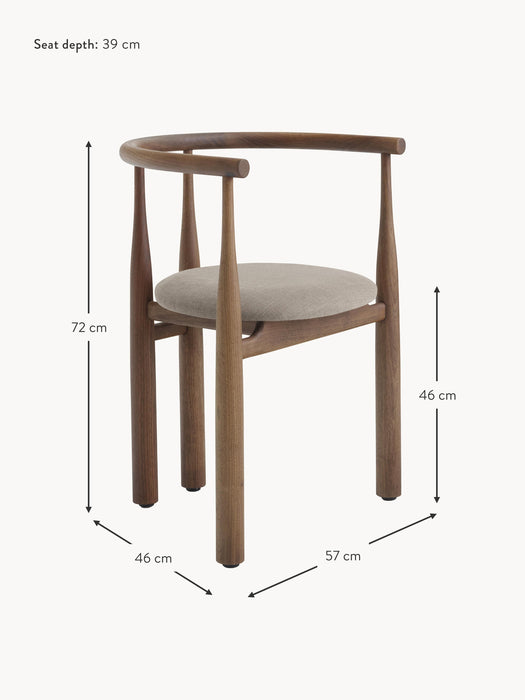 Walnut Wood Armchair Bukowski
