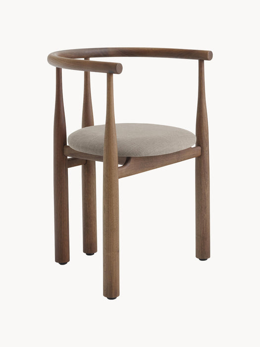 Bukowski Walnut Wood Armchair