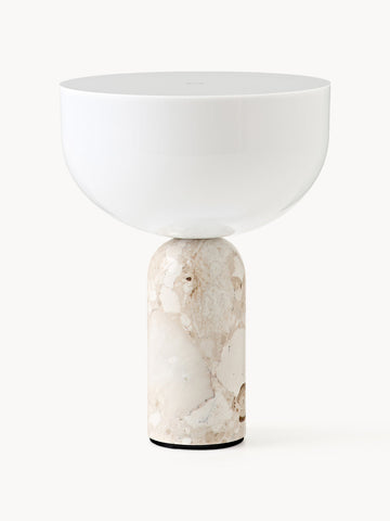 Kizu Small Portable Marble LED Table Lamp, Dimmable