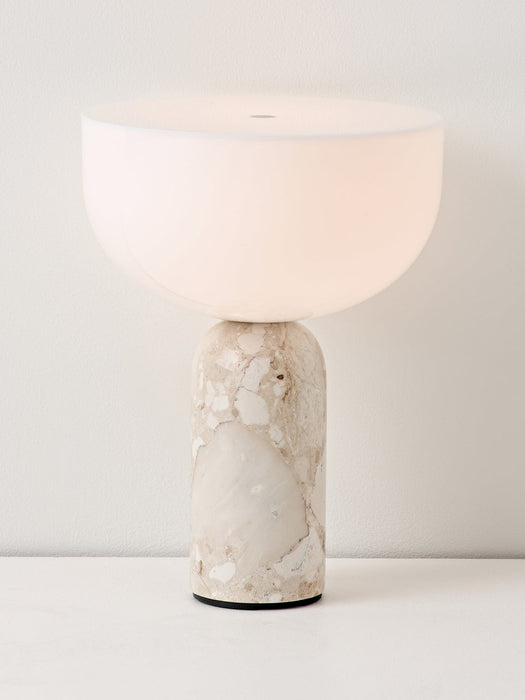 Kizu Small Portable Marble LED Table Lamp, Dimmable