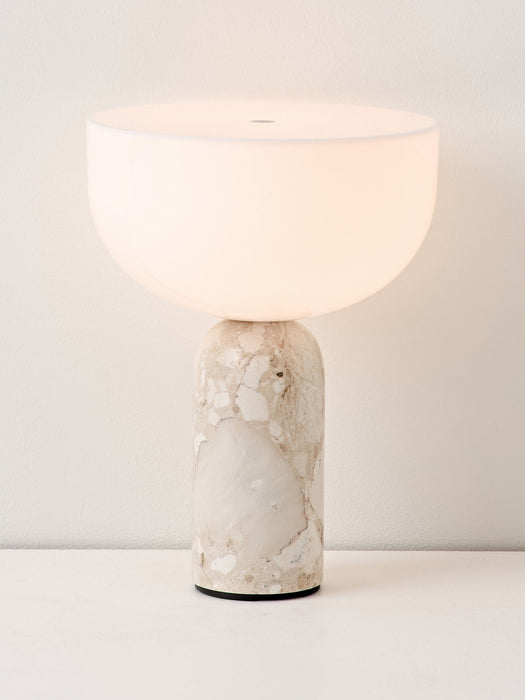 Kizu Small Portable Marble LED Table Lamp, Dimmable