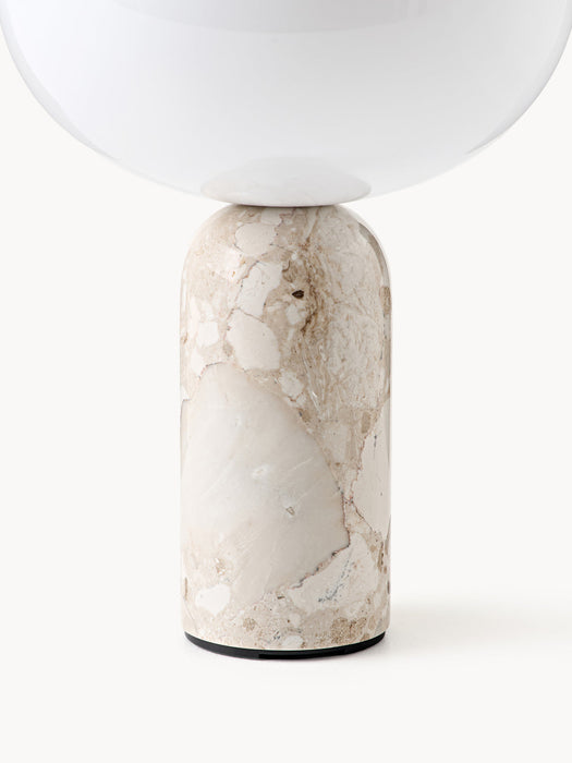Kizu Small Portable Marble LED Table Lamp, Dimmable