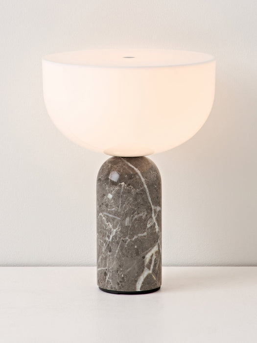 Kizu Small Portable Marble LED Table Lamp, Dimmable