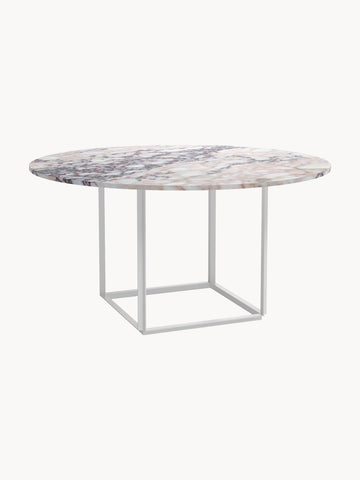 Florence Dining Table with Marble Table Top, Ã 145 cm