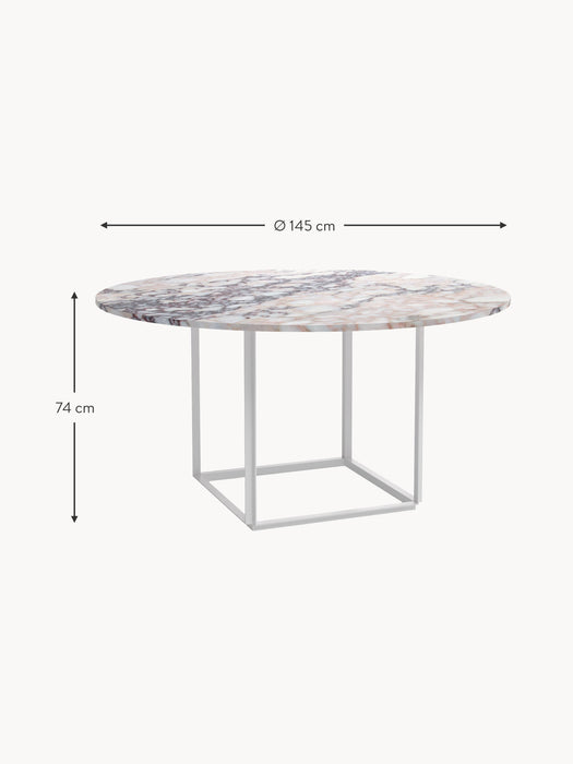 Dining Table Florence with Marble Table Top 145 cm