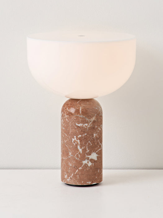 Kizu Small Portable Marble LED Table Lamp, Dimmable