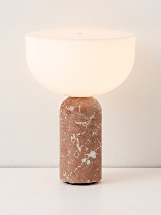 Kizu Small Portable Marble LED Table Lamp, Dimmable