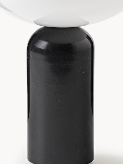 Kizu Small Portable Marble LED Table Lamp, Dimmable