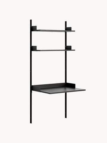 New Works Wall Desk with Shelves