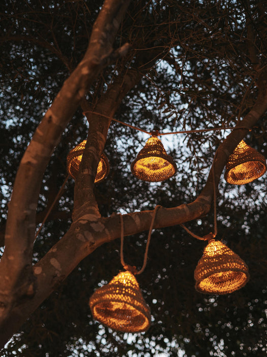 Solar Jute LED Fairy Lights Maro 800 cm