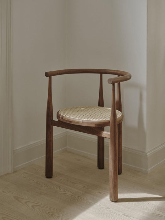 Bukowski Walnut Wood Armchair