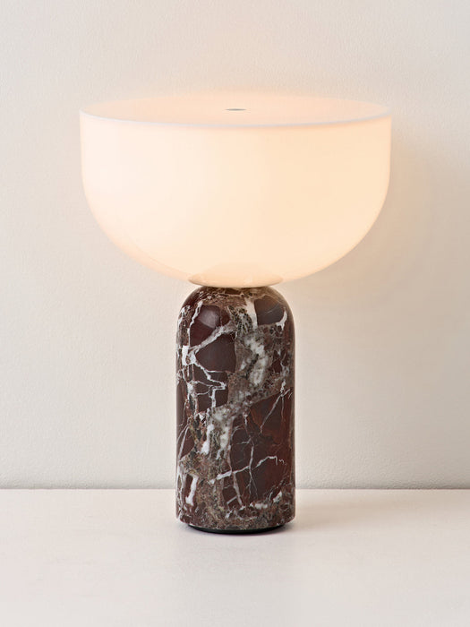 Kizu Small Portable Marble LED Table Lamp, Dimmable