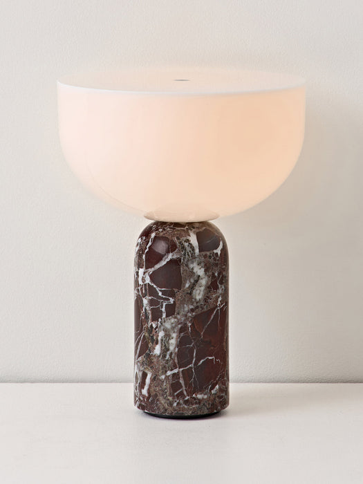 Kizu Small Portable Marble LED Table Lamp, Dimmable