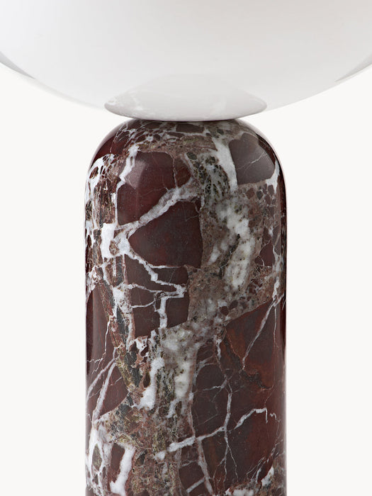 Kizu Small Portable Marble LED Table Lamp, Dimmable