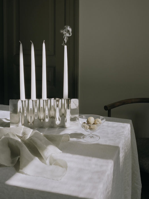 Stainless Steel Candle Holder Ripply