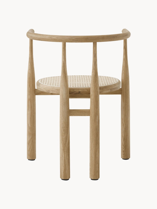 Oak Wood Dining Chair Bukowski with Armrests