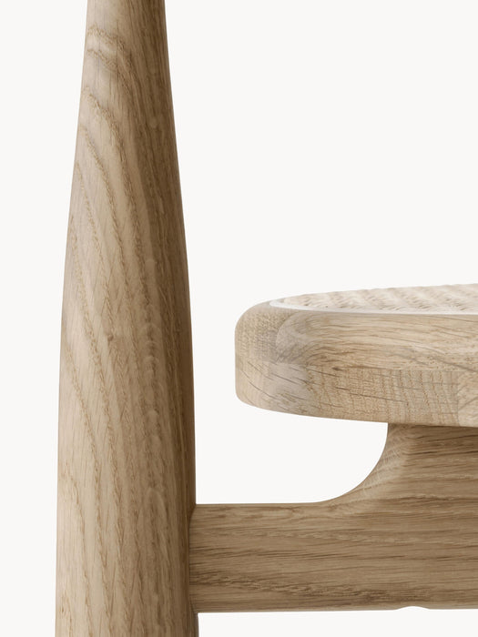 Oak Wood Dining Chair Bukowski with Armrests