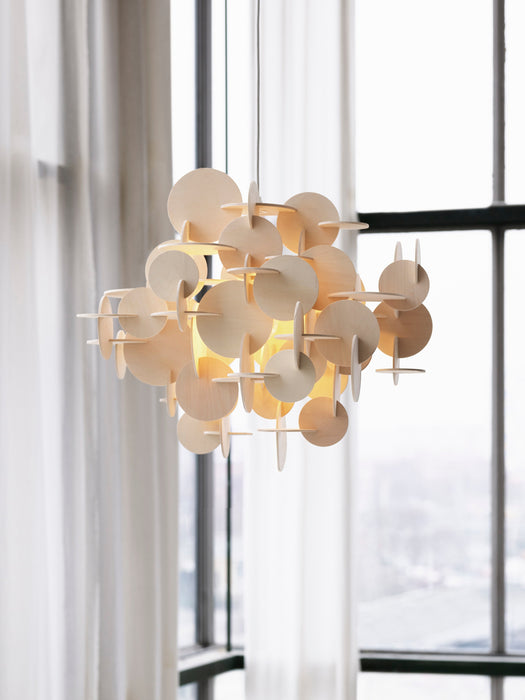 Small Wood Pendant Light Bau