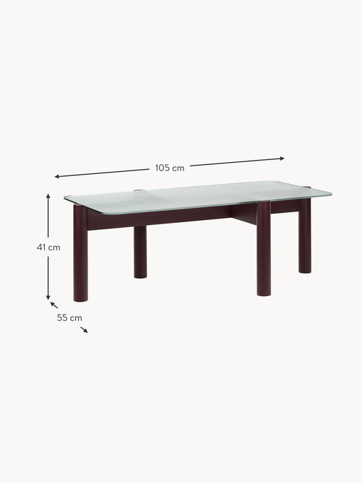 Coffee Table Kob with Glass Top