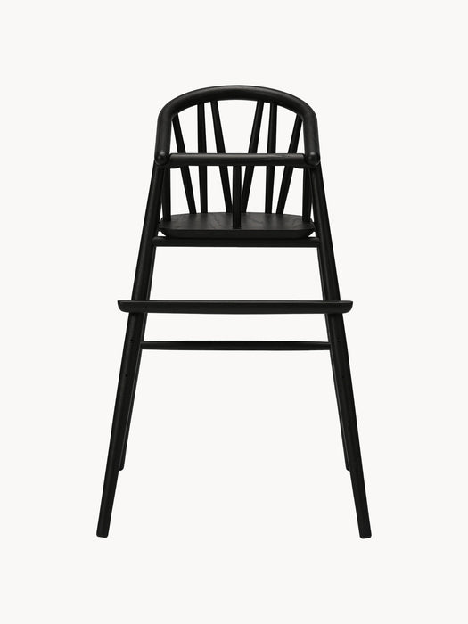 Kids Handmade Oak Wood High Chair Saga