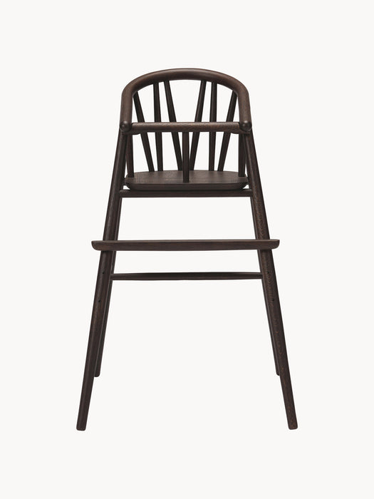 Kids Handmade Oak Wood High Chair Saga